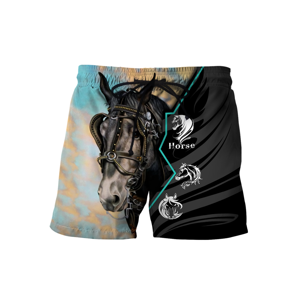 Beautiful Horse 3D All Over Printed shirt for Men and Women Pi040105-Apparel-MP-Shorts-S-Vibe Cosy™