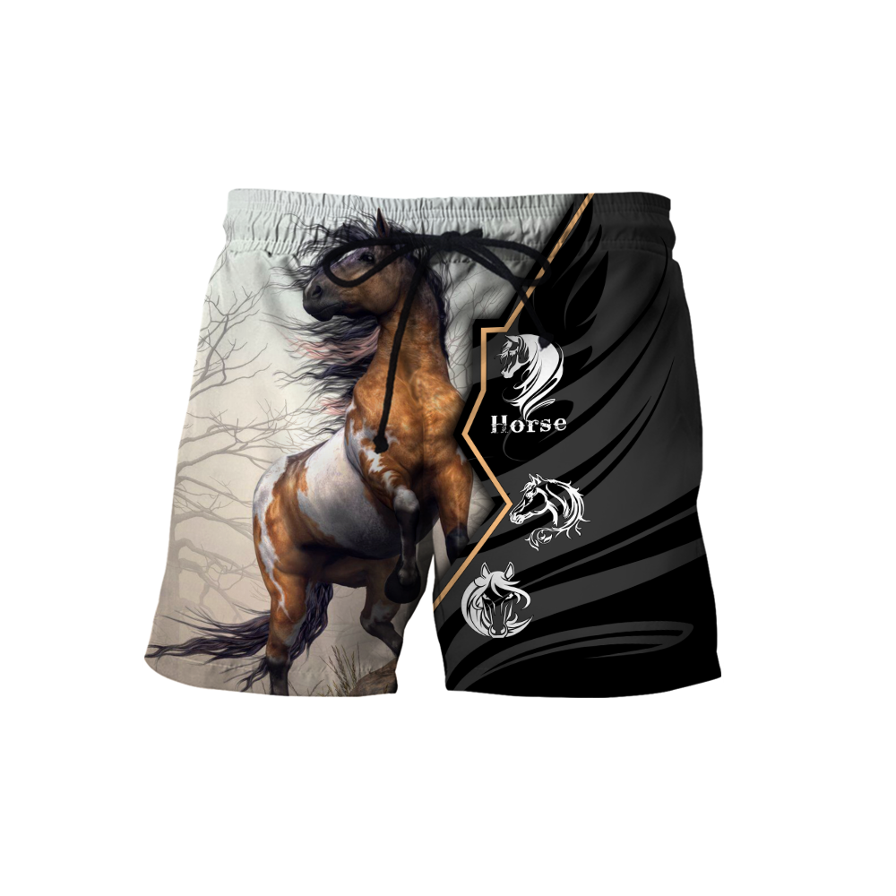Beautiful Horse 3D All Over Printed shirt for Men and Women Pi040104-Apparel-NNK-Shorts-S-Vibe Cosy™