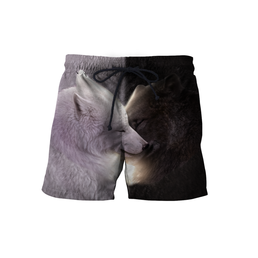 Wolf black and white hoodie shirt for men and women HAC040904