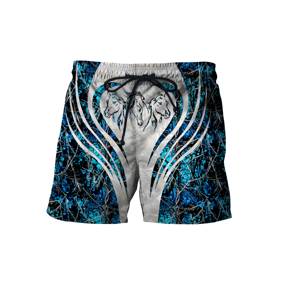 Beautiful Horse 3D All Over Printed shirt for Men and Women Pi060103-Apparel-NNK-Shorts-S-Vibe Cosy™