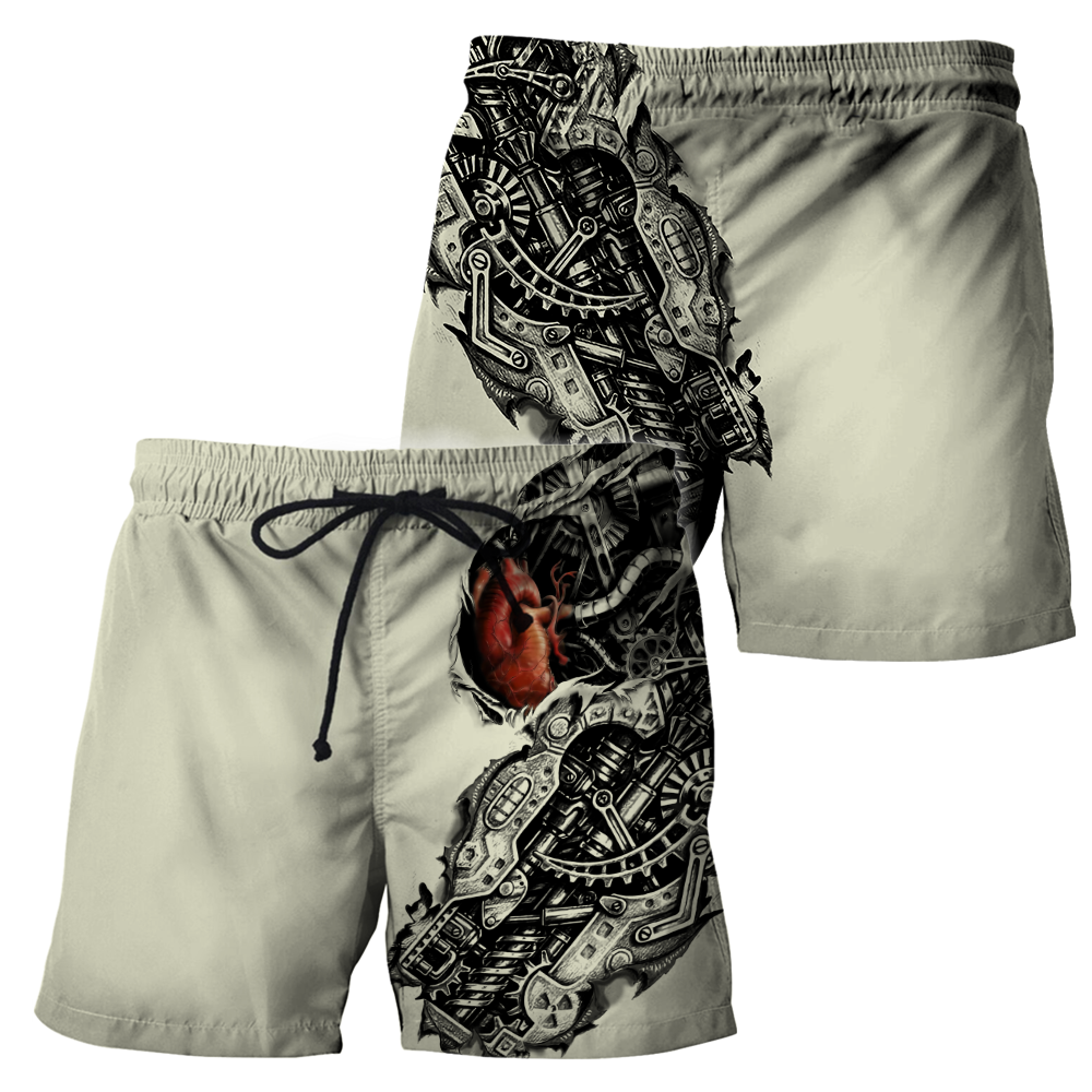 Mechanic Metal Tattoo 3D All Over Printed Shirts HAC180502-Apparel-MP-Shorts-S-Vibe Cosy™