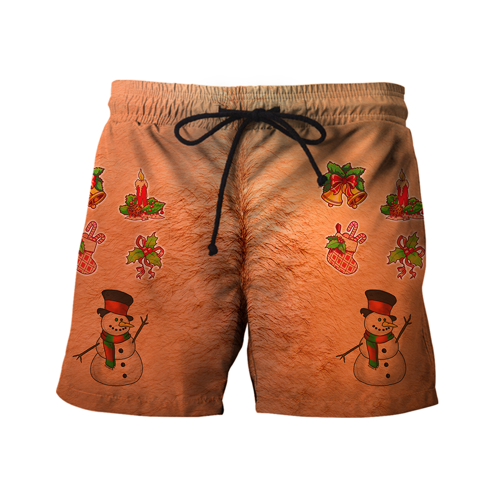 Real Skin Christmas Accessories All Over Printed Pi081001-Apparel-HP Arts-Shorts-S-Vibe Cosy™