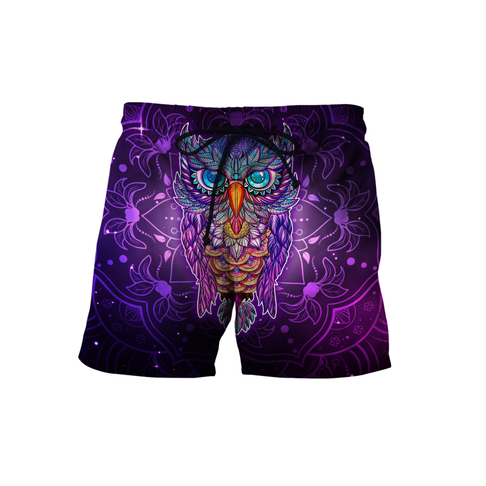Owl 3d hoodie shirt for men and women QB05152001-Apparel-HG-Shorts-S-Vibe Cosy™