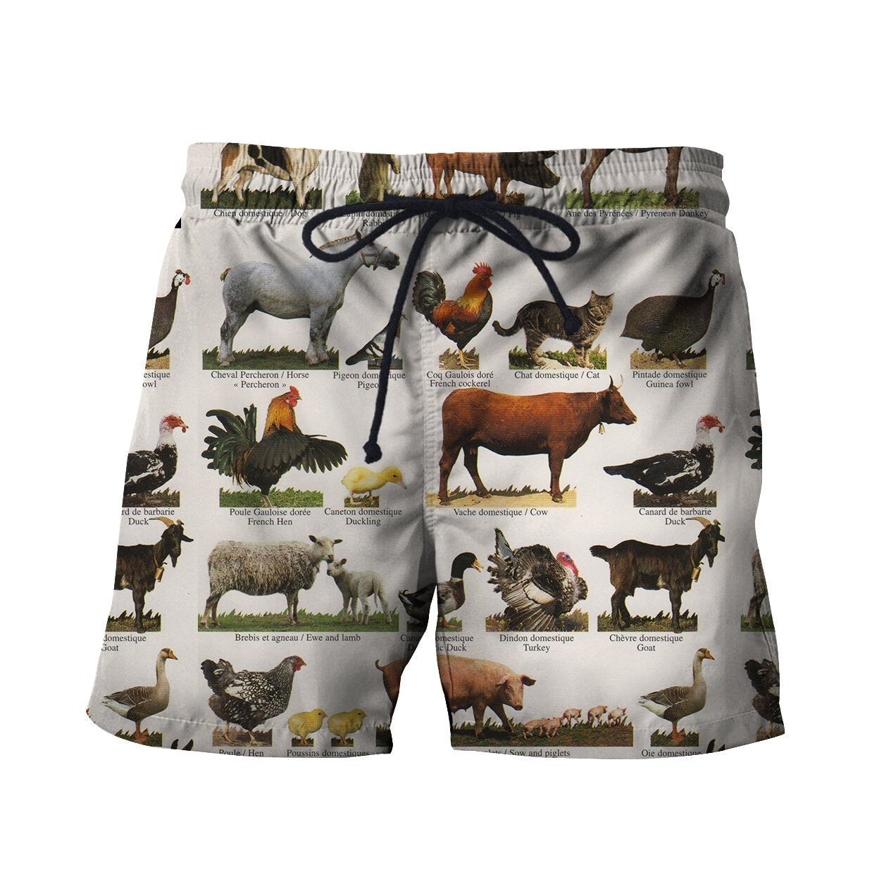 3D All Over Printed Farm Animals Shirts-Apparel-HP Arts-SHORTS-S-Vibe Cosy™