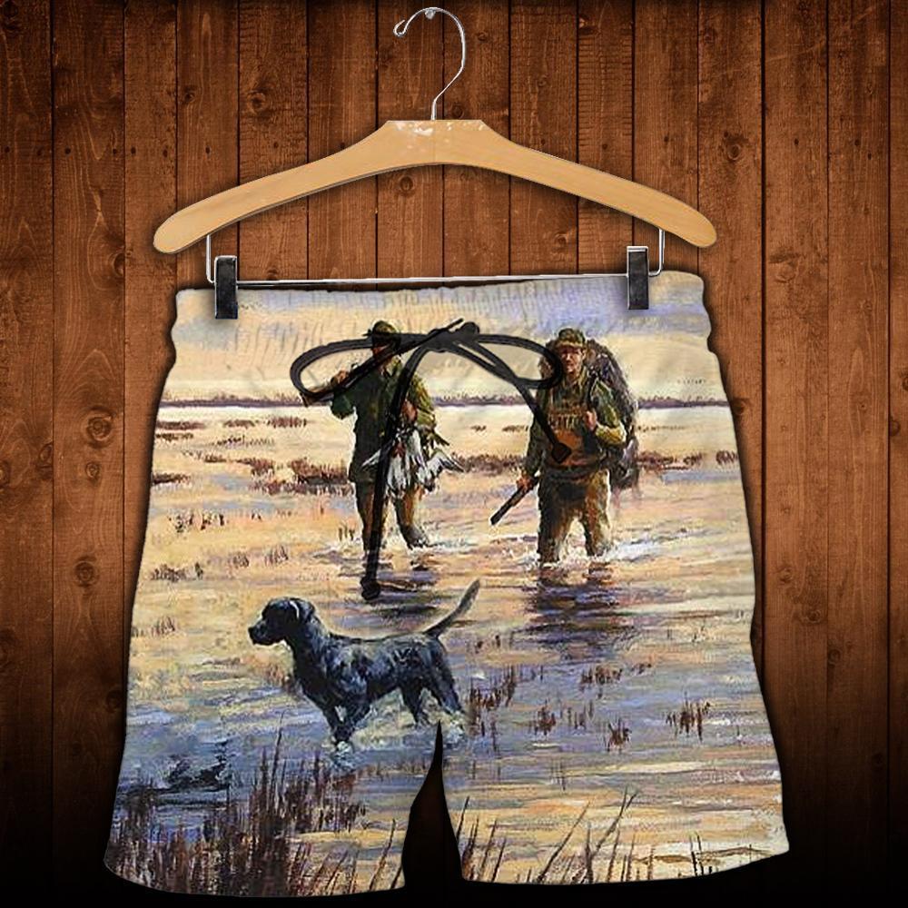 3D Printed Duck Hunting Painting Clothes-Apparel-HP Arts-SHORTS-S-Vibe Cosy™