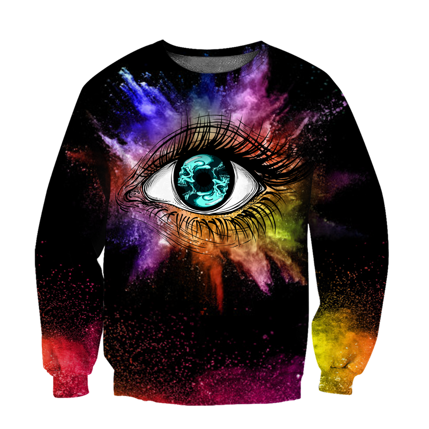 Sexy Eyes Love Skull 3D all over printed for man and women QB05122004-Apparel-PL8386-Sweatshirt-S-Vibe Cosy™
