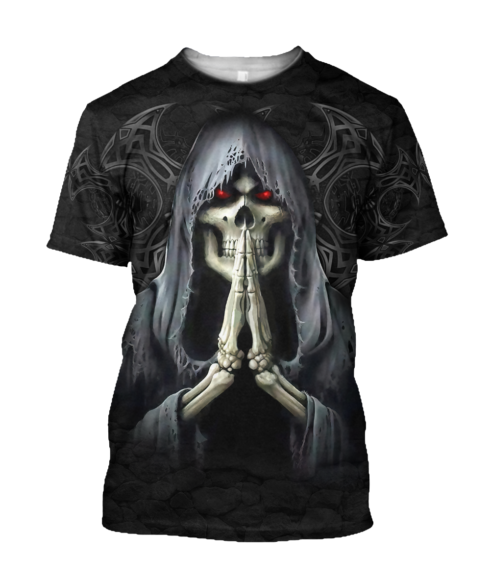 June Guy Skull 3D All Over Printed Unisex Hoodie