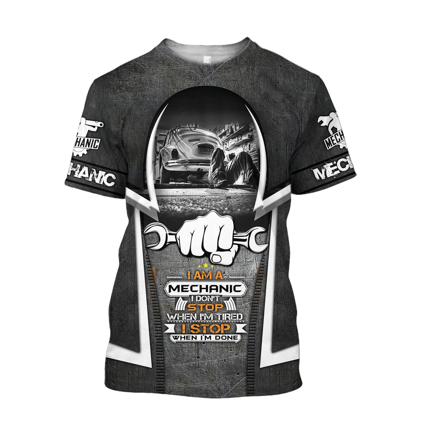 Mechanic 3D All Over Printed Hoodie For Men and Women TN10092001