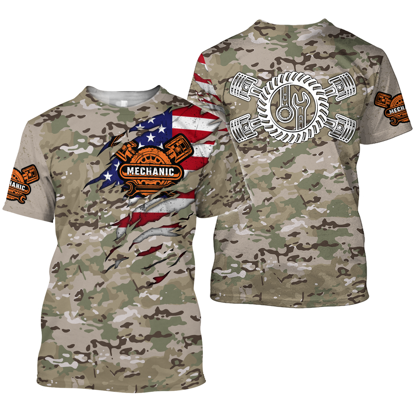 Mechanic Camo 3D All Over Printed Hoodie For Men and Women Pi15092005S2