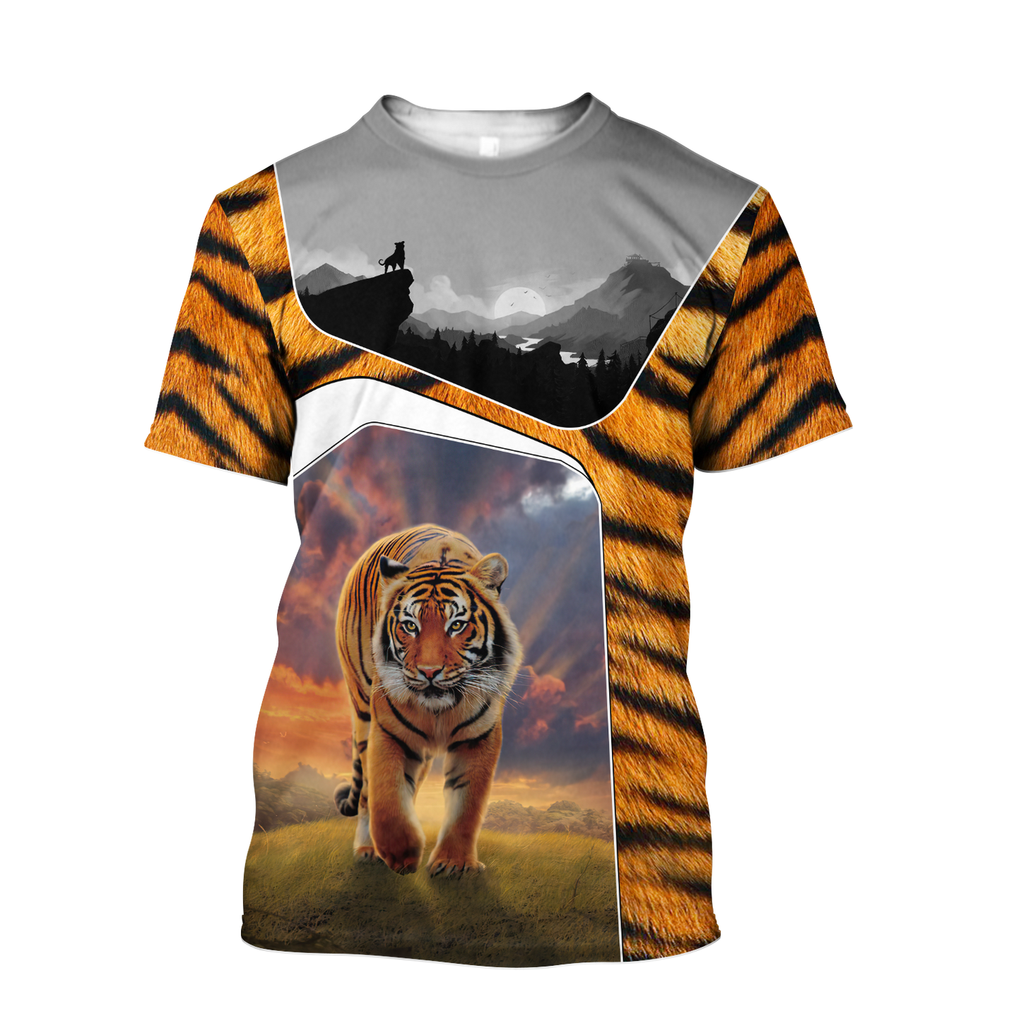 Love Tiger 3D All Over Printed Shirts For Men and Women MH3007203-Apparel-TT-T-shirt-S-Vibe Cosy™