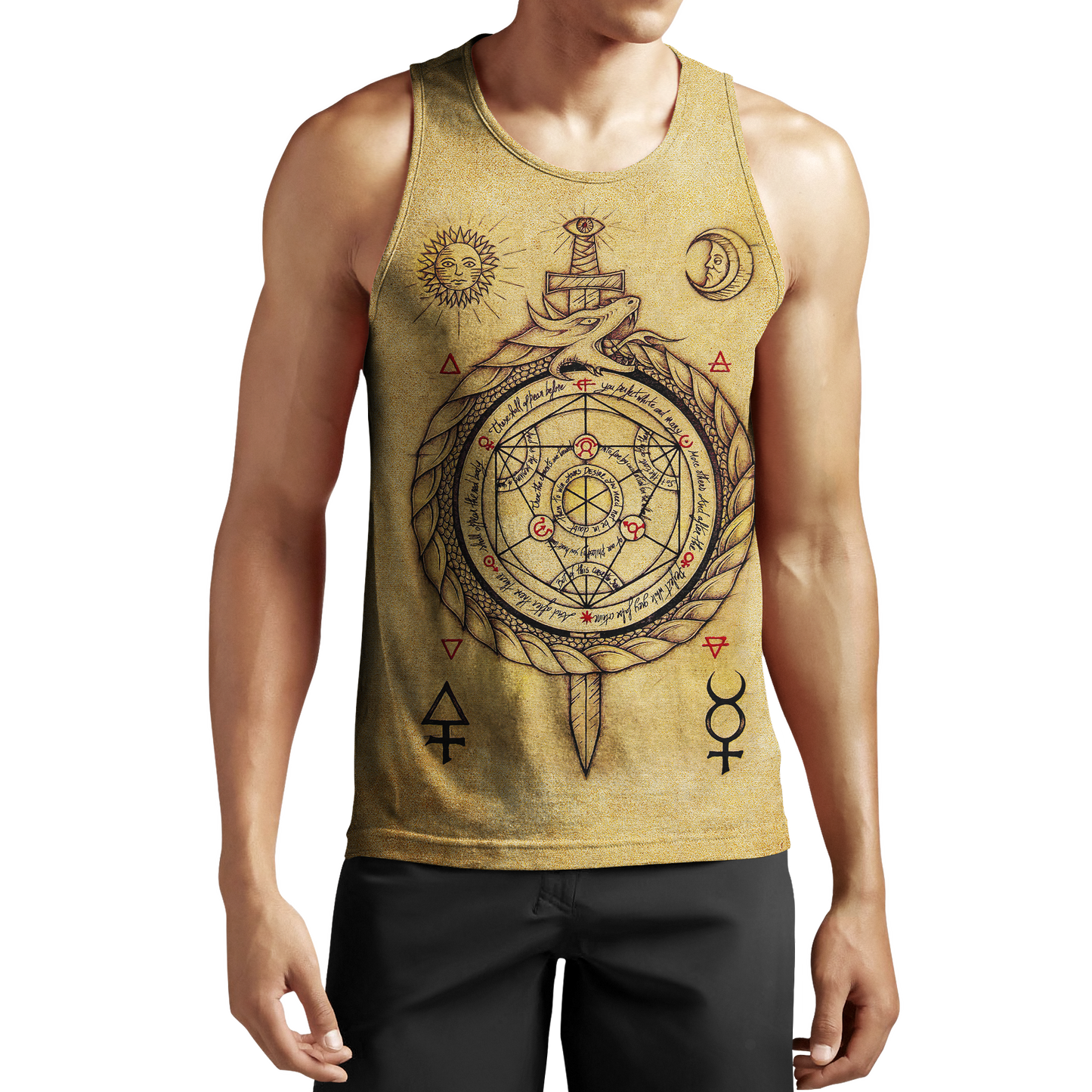 Alchemy 3D All Over Printed Shirts Hoodie JJ140106-Apparel-MP-Tank Top-S-Vibe Cosy™