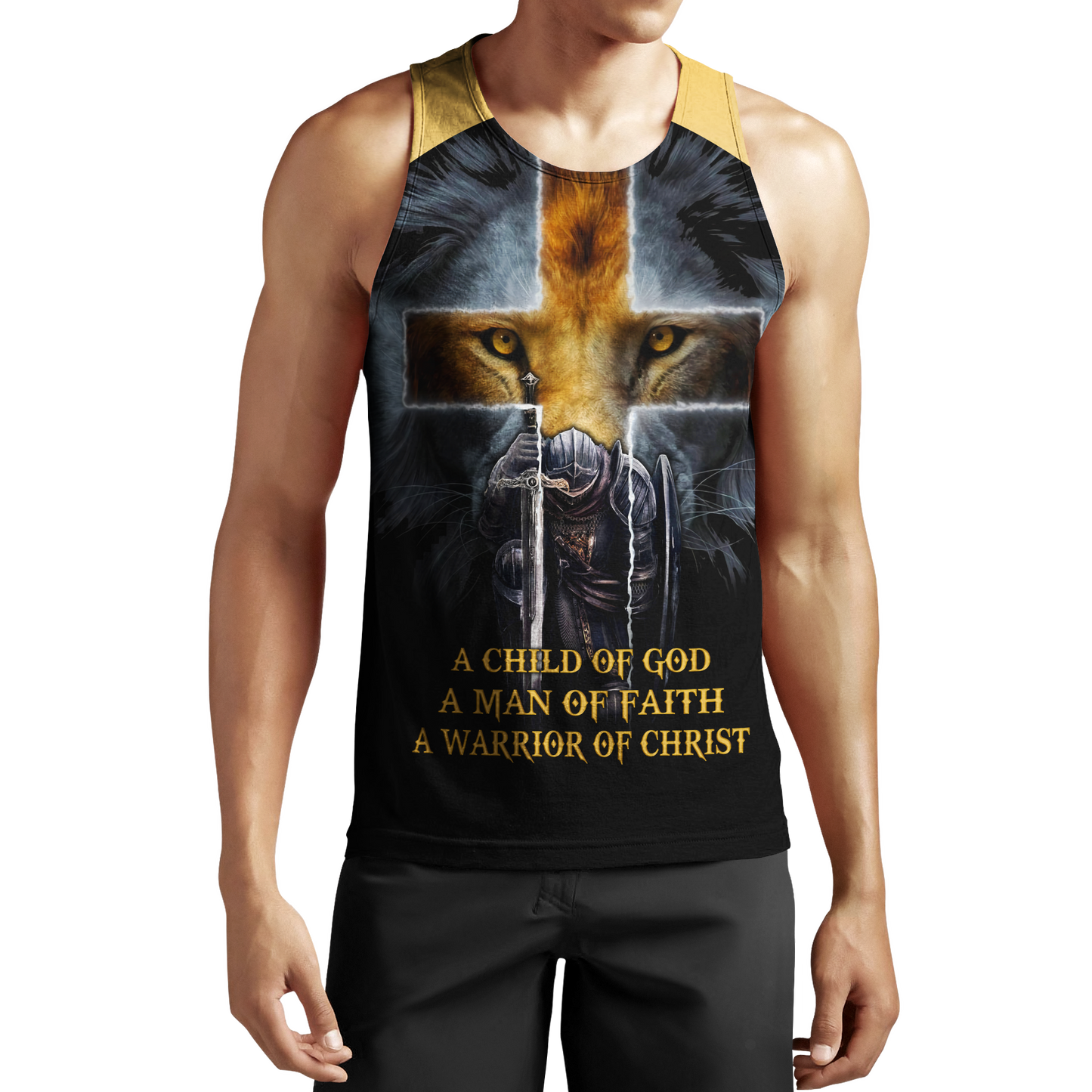 Knight God Jesus 3D All Over Printed Shirt Hoodie For Men And Women JJ240302-Apparel-MP-Tanktop-S-Vibe Cosy™