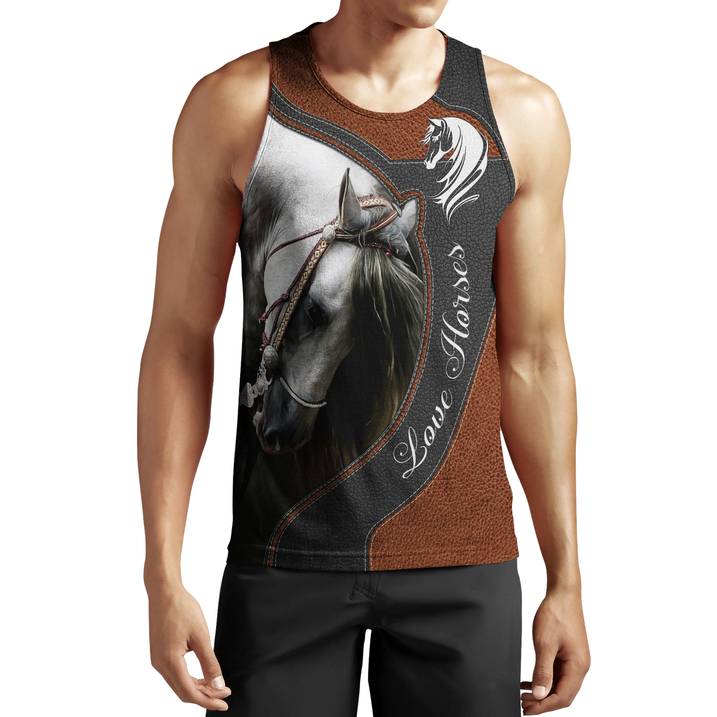 Love Beautiful Horse 3D All Over Printed Shirts JJ15052002-Apparel-MP-Tank Top-S-Vibe Cosy™