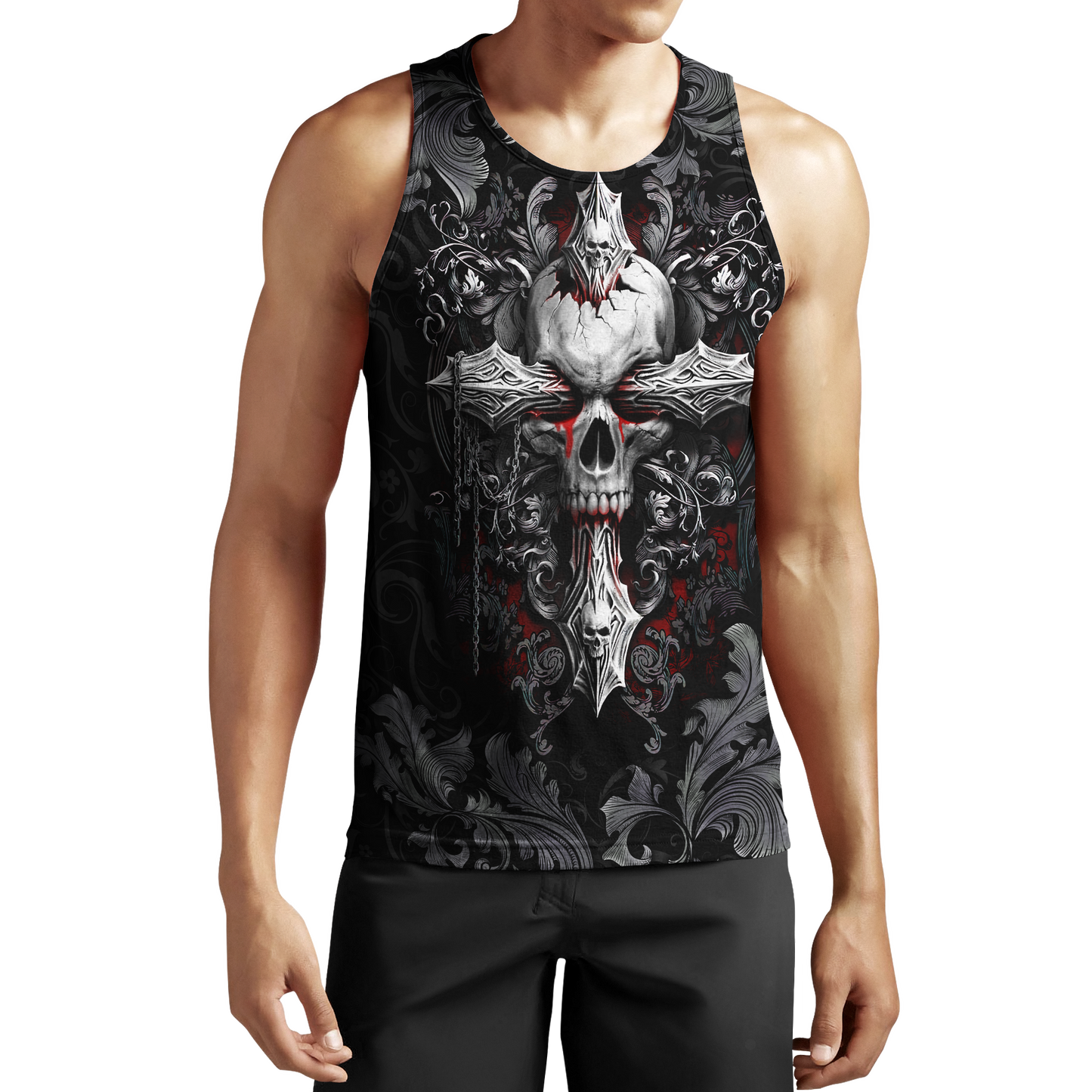 Beautiful Skull By ML-Apparel-ML-Tank Top-S-Vibe Cosy™