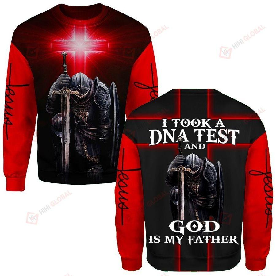 I Took A DNA Test And God Is My Father Jesus 3D All Over Printed Shirts For Men and Women TA040206-Apparel-TA-Sweatshirts-S-Vibe Cosy™