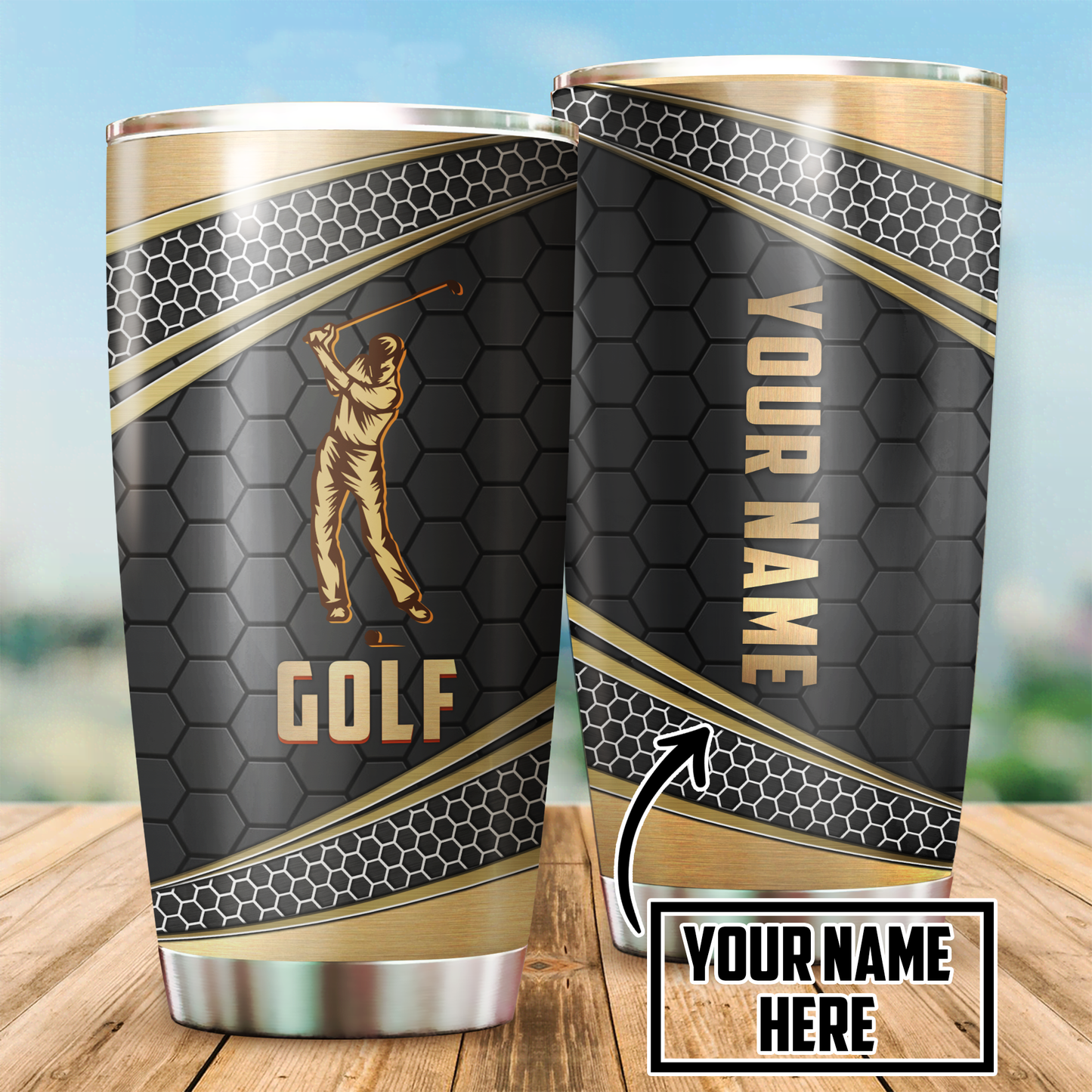 Custom Name XT Golf Lovers Stainless Steel Tumbler DA27042105