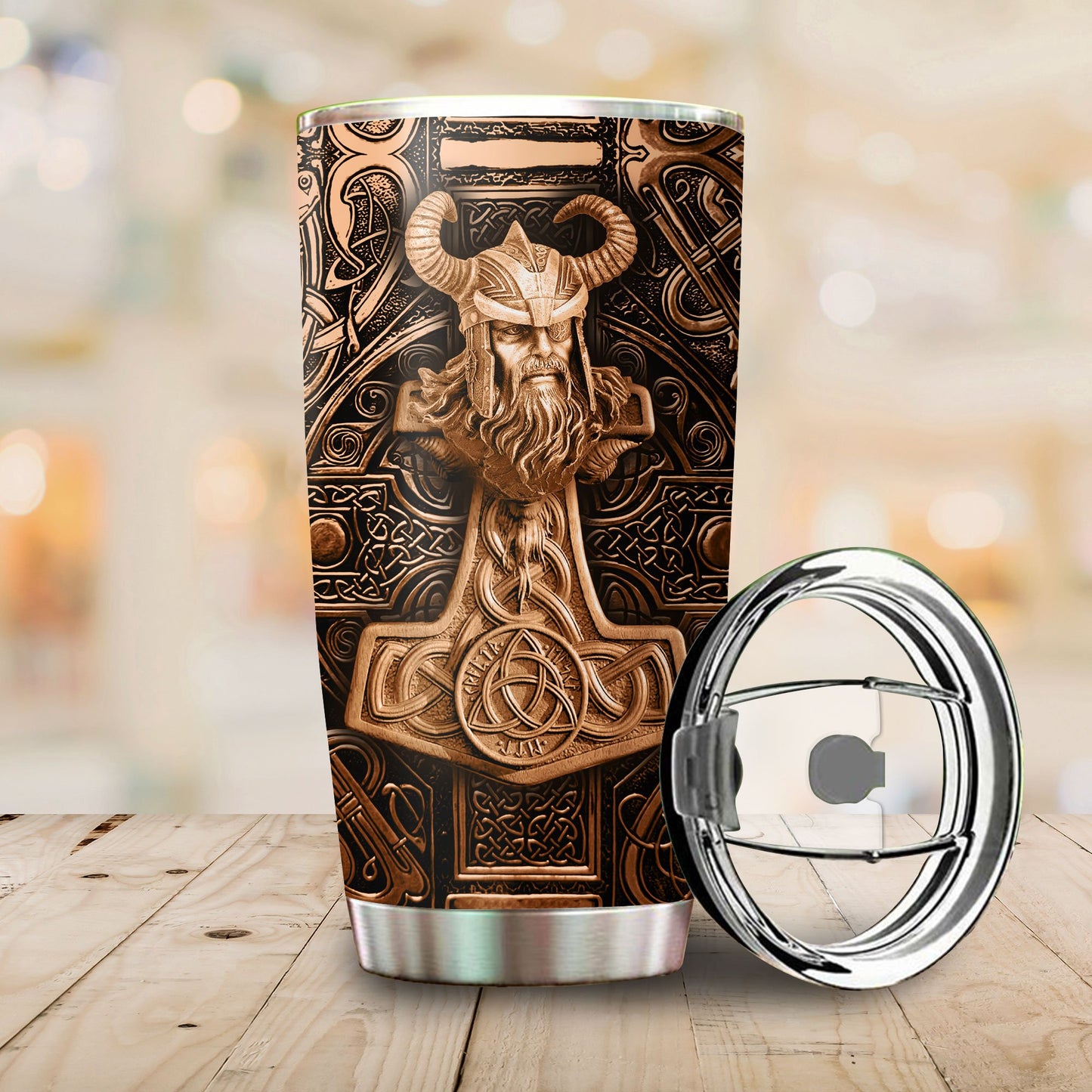 Customized Name Viking Steel Tumbler