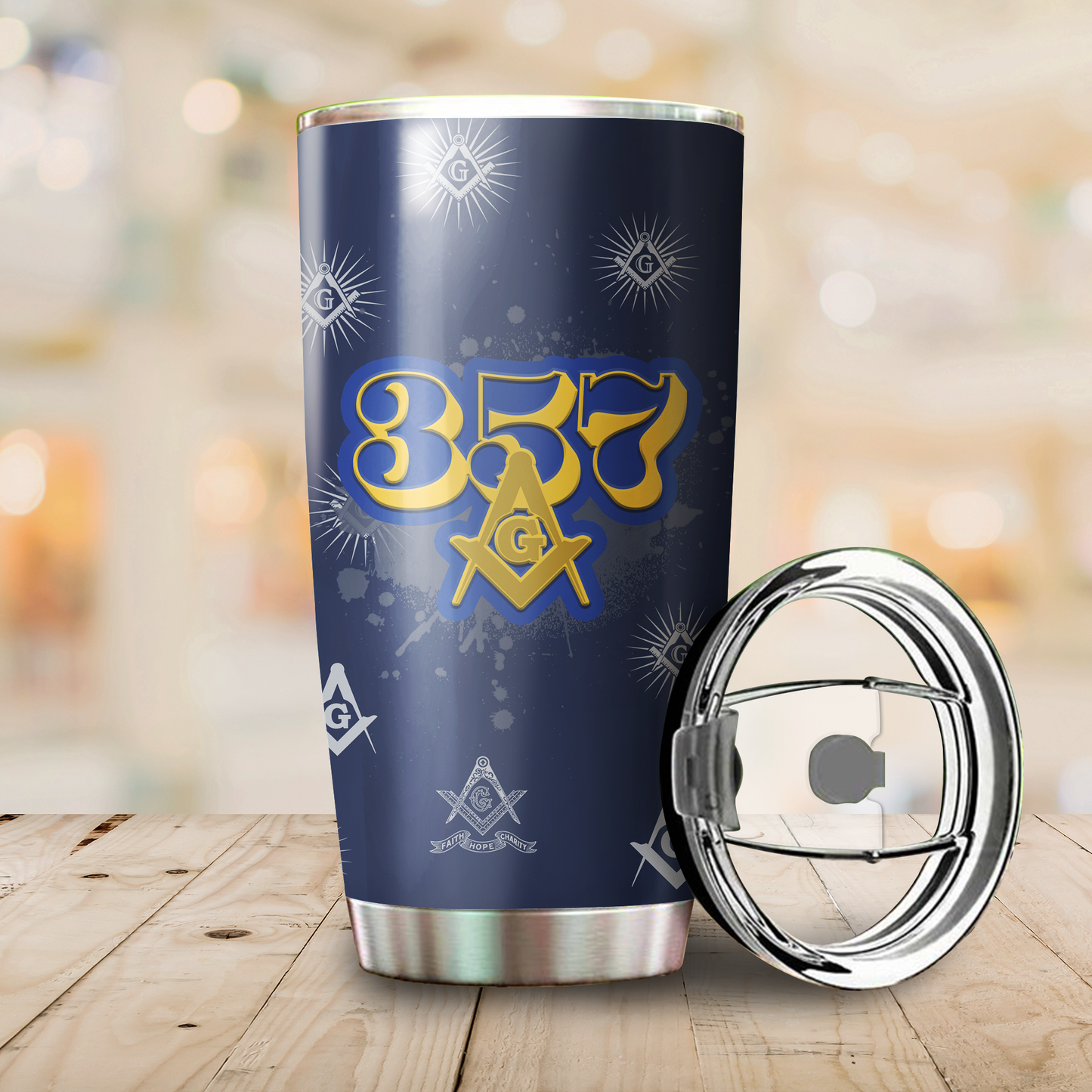Freemason Stainless Steel Tumbler Personalized Lodge, Name, Number XT TNA25022104
