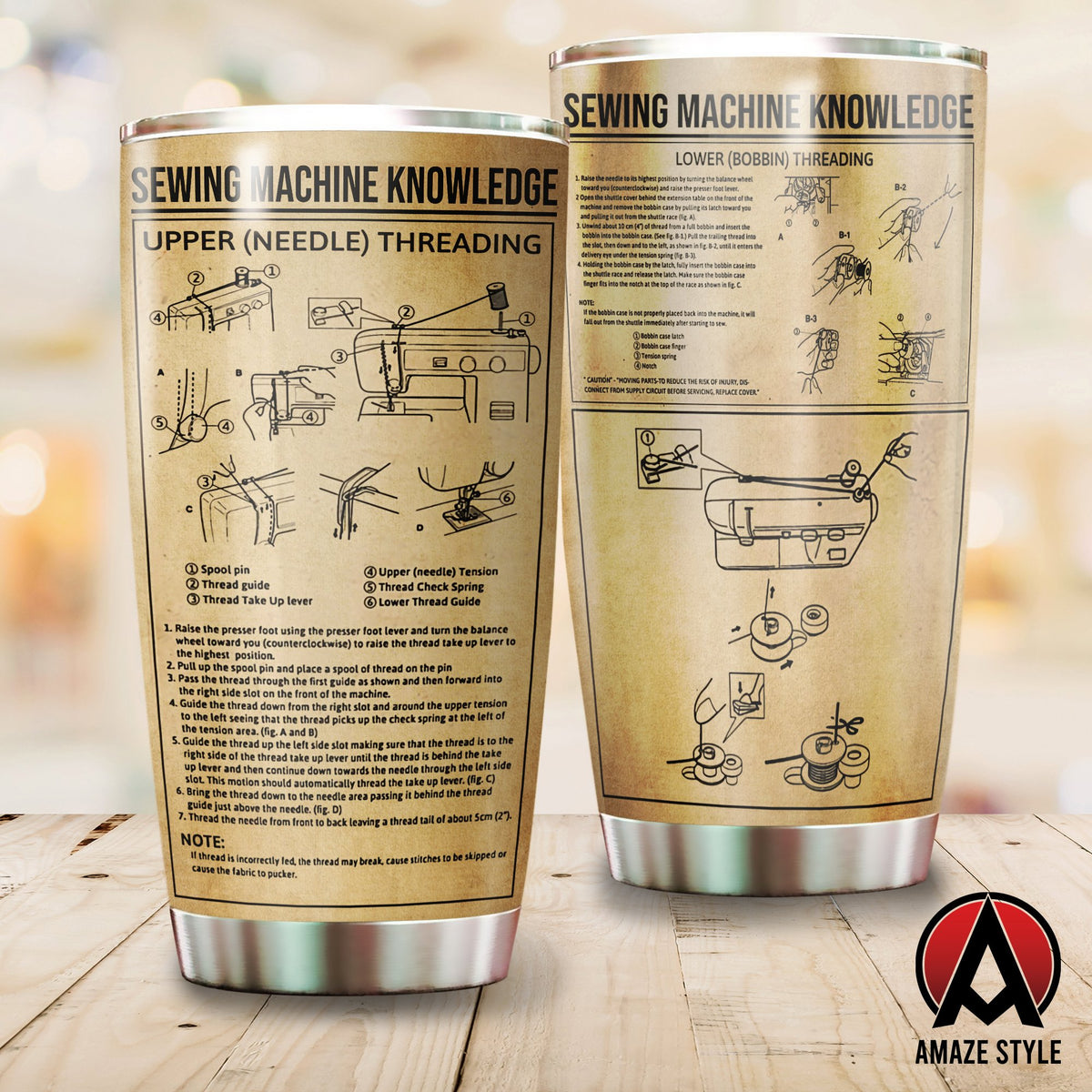 Sewing knowledge stainless steel tumbler HAC260302-HG-Vibe Cosyβ’
