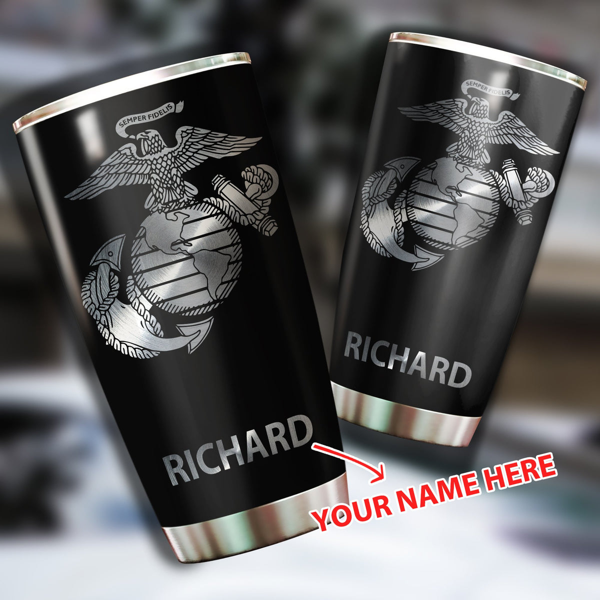 United States Marine Corps stainless steel tumbler HAC32303-HG-Vibe Cosyβ’