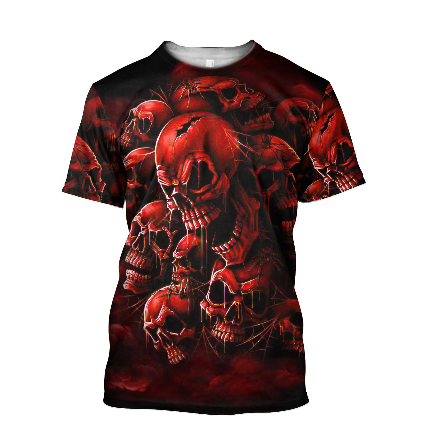 Skull Unisex Tshirt Blue Flames Ver KL19122103