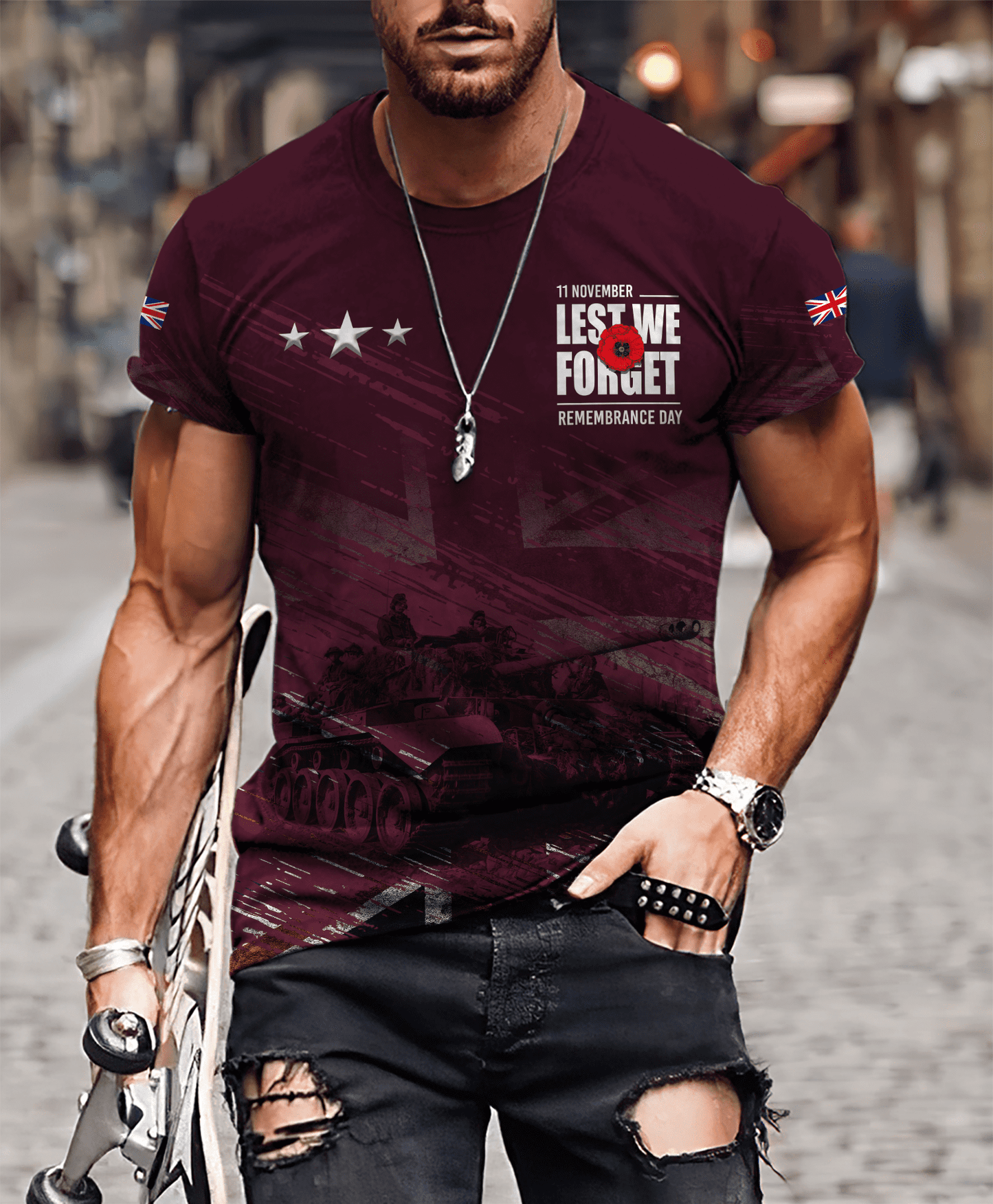 Remembrance Day Lest We Forget 3D All Over Printed Unisex Shirts