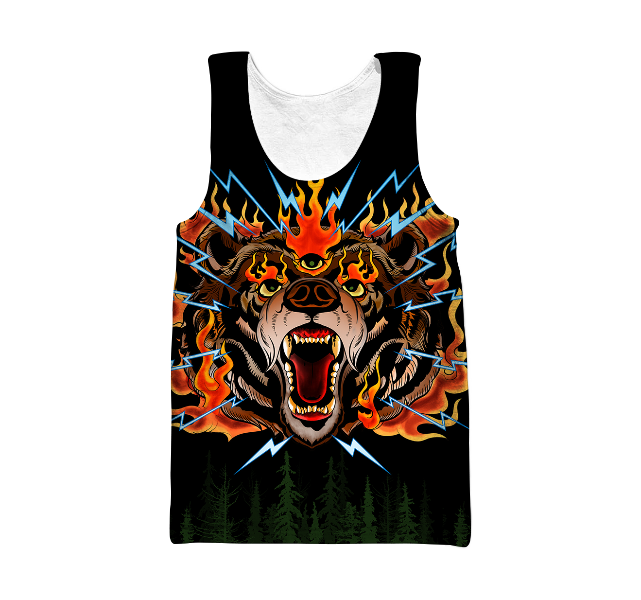 Love Bear Tattoo 3D all over printed shirts for men and women AZ091202 PL-Apparel-PL8386-Tanktop-S-Vibe Cosy™