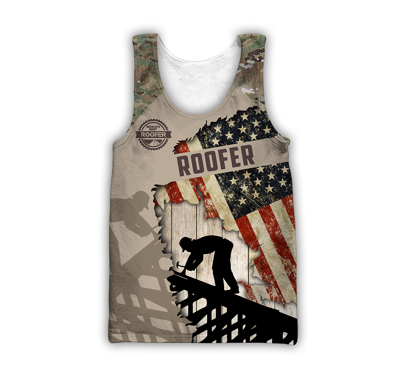 Premium Unisex All Over Printed Roofer Shirts MEI