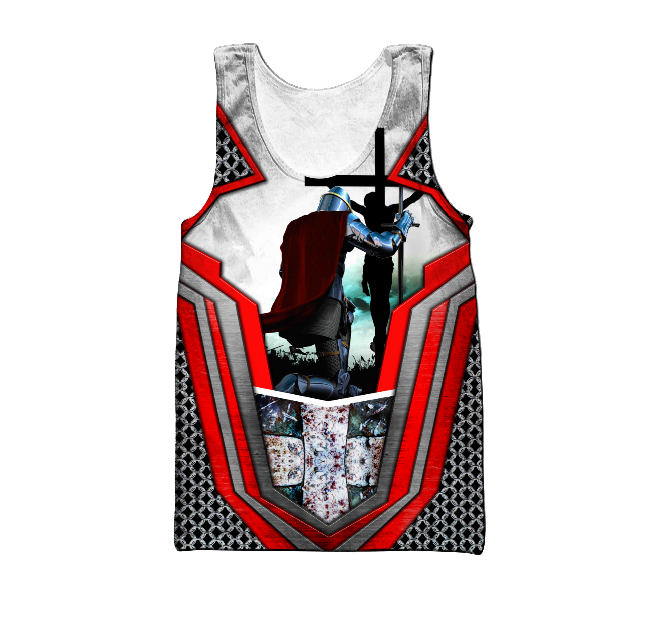 Knights Templar 3D all over printed for men and women PL19082003