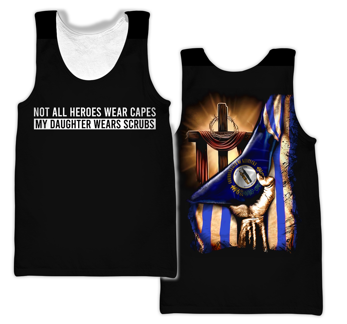My daughter Kentucky 3d hoodie shirt for men and women HAC040401-Apparel-HG-Men's tank top-S-Vibe Cosy™