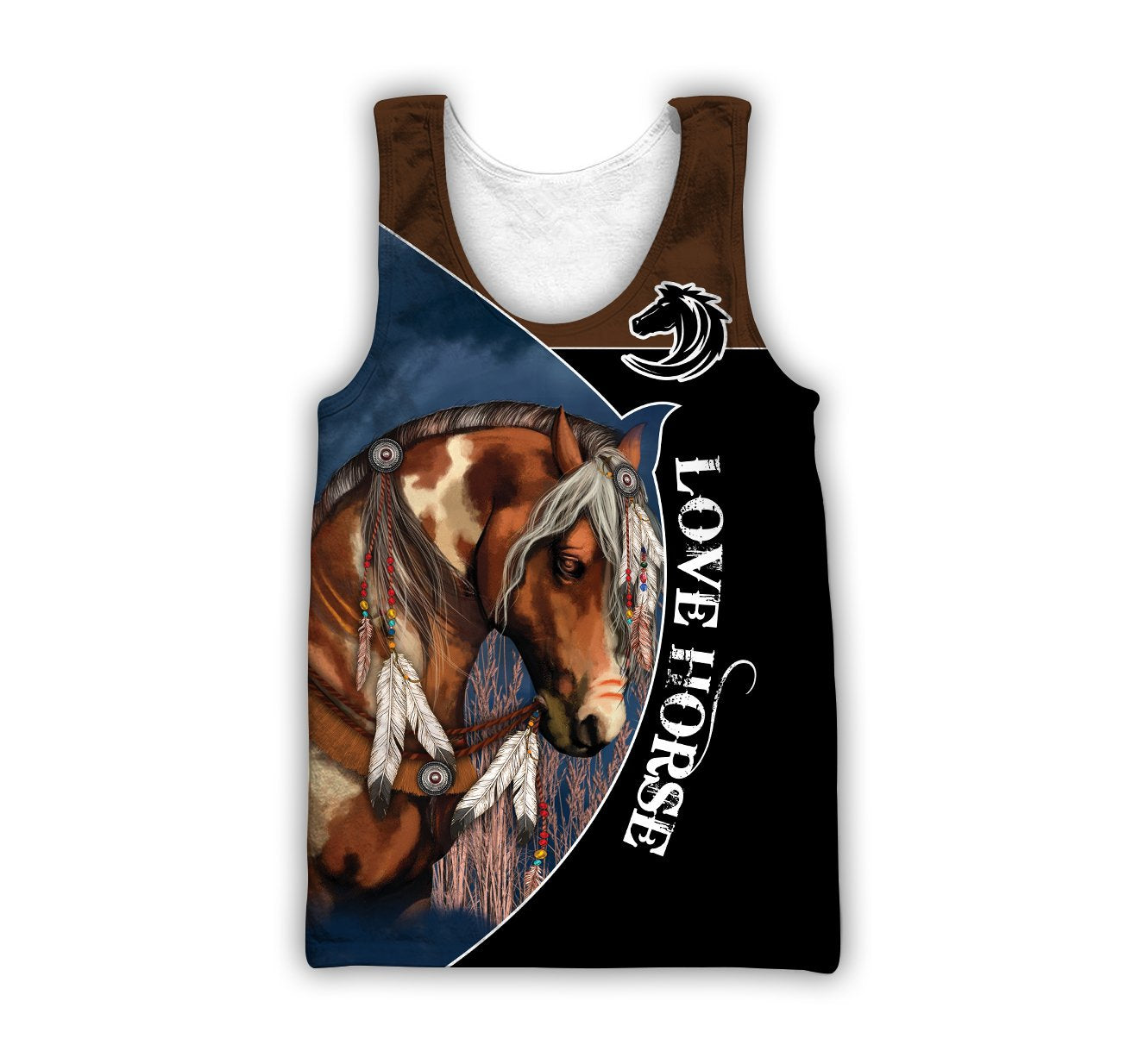Beautiful Horse 3D All Over Printed Shirts For Men And Women TR2604200-Apparel-MP-Tank Top-S-Vibe Cosy™