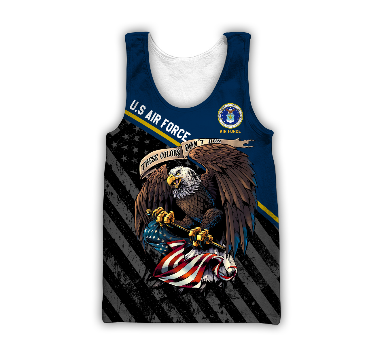 US Veteran Air Force 3d all over printed shirts for men and women TR3005202S-Apparel-Huyencass-Tank Top-S-Vibe Cosy™