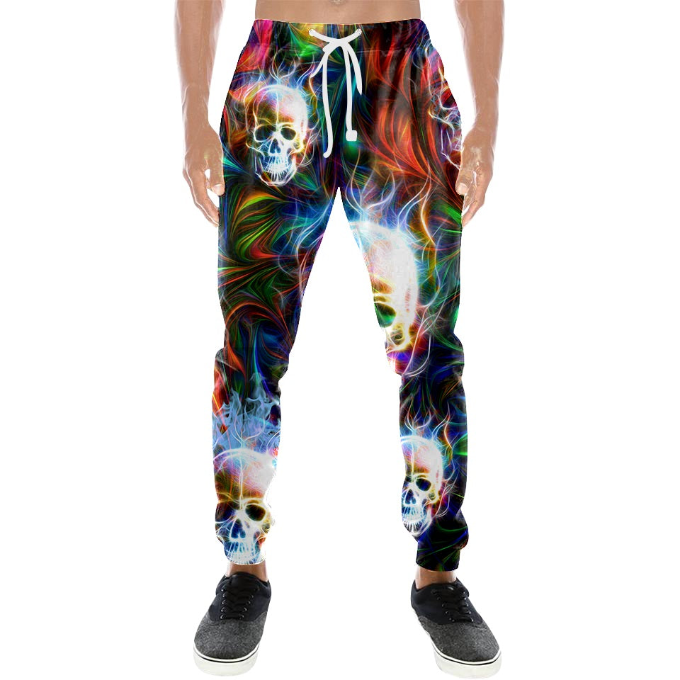 Colorful Skull 3D All Over Printed Combo Sweater + Sweatpant