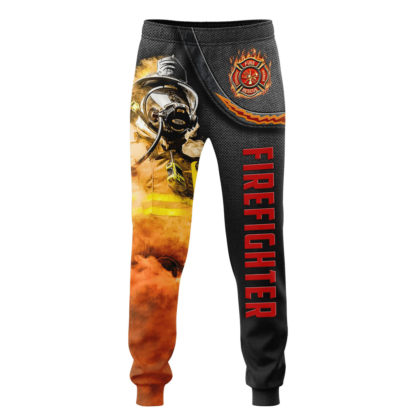 Customize Name Firefighter 3D All Over Printed Combo Hoodie + Sweatpant