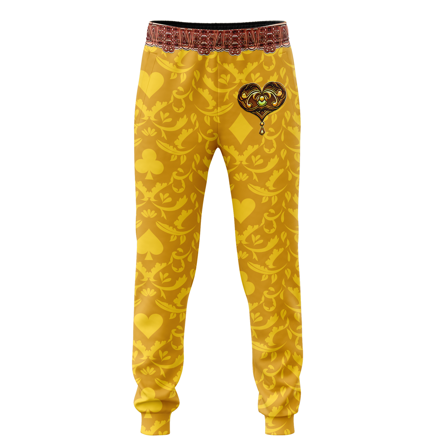 Yellow Alpha King Heart Lion 3D All Over Printed Combo Sweater + Sweatpant