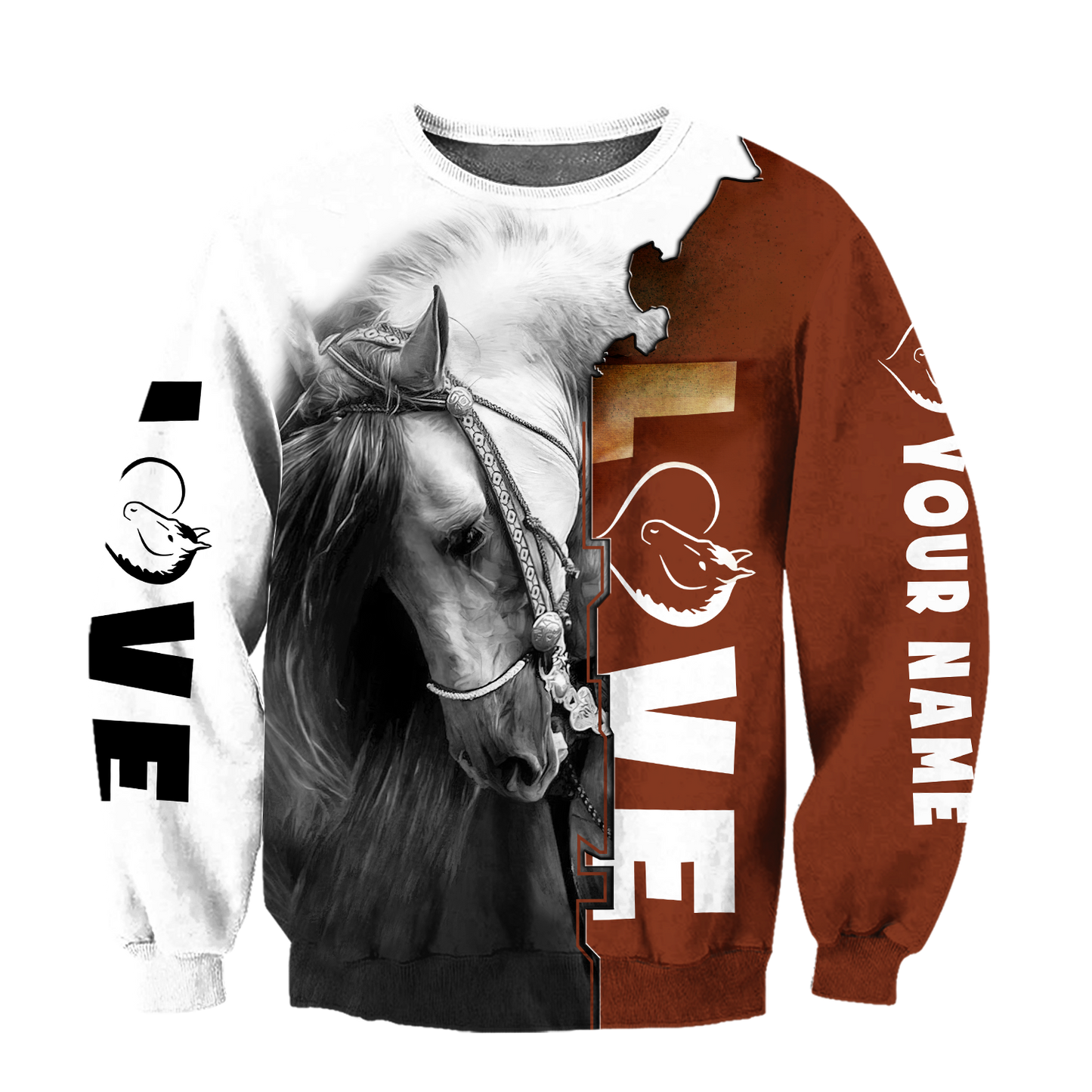 Personalized Name Premium Love Horse 3D All Over Printed Unisex Shirts SN06032106