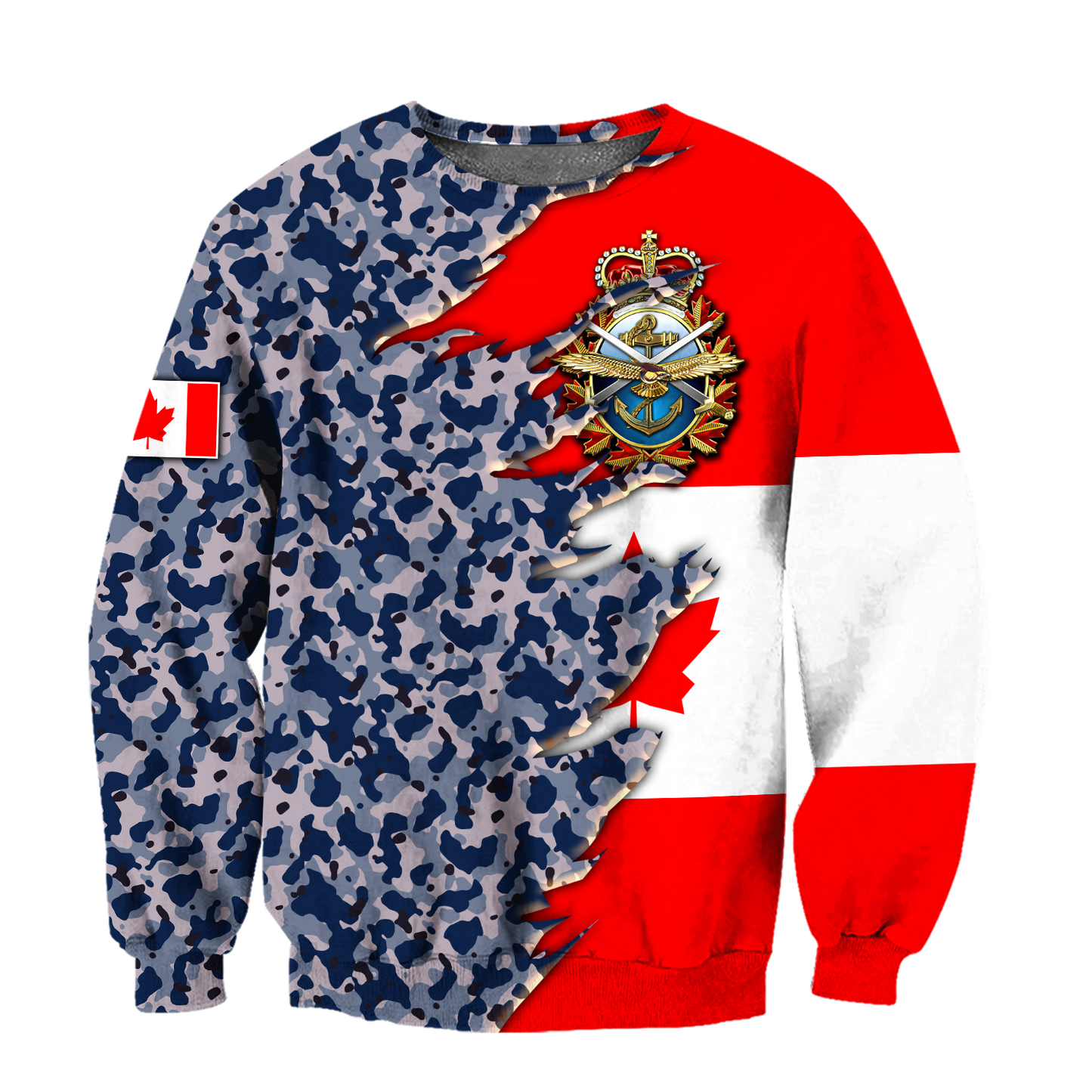 Canadian Navy Veteran 3D All Over Printed Shirts MH10032106