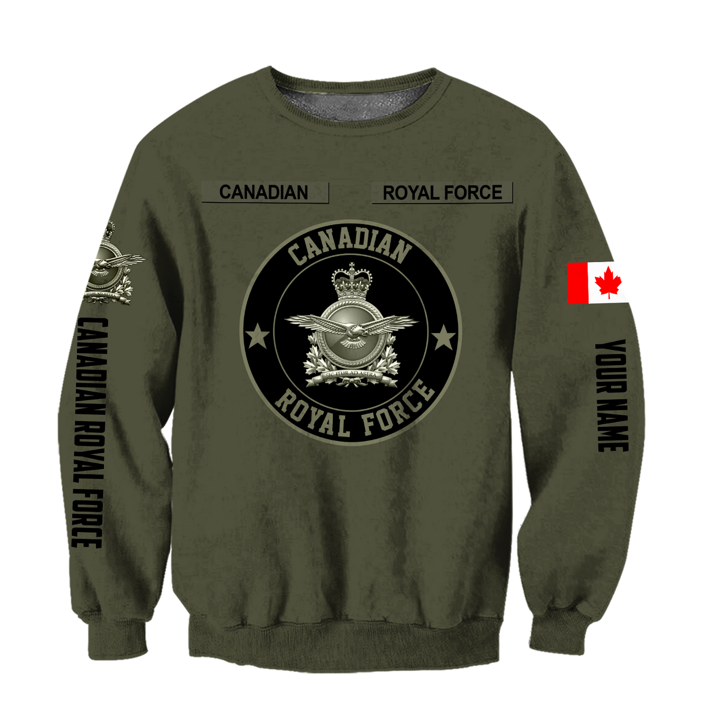 Personalized Name XT Canadian Royal Force Army 3D All Over Printed Shirts DA11032102