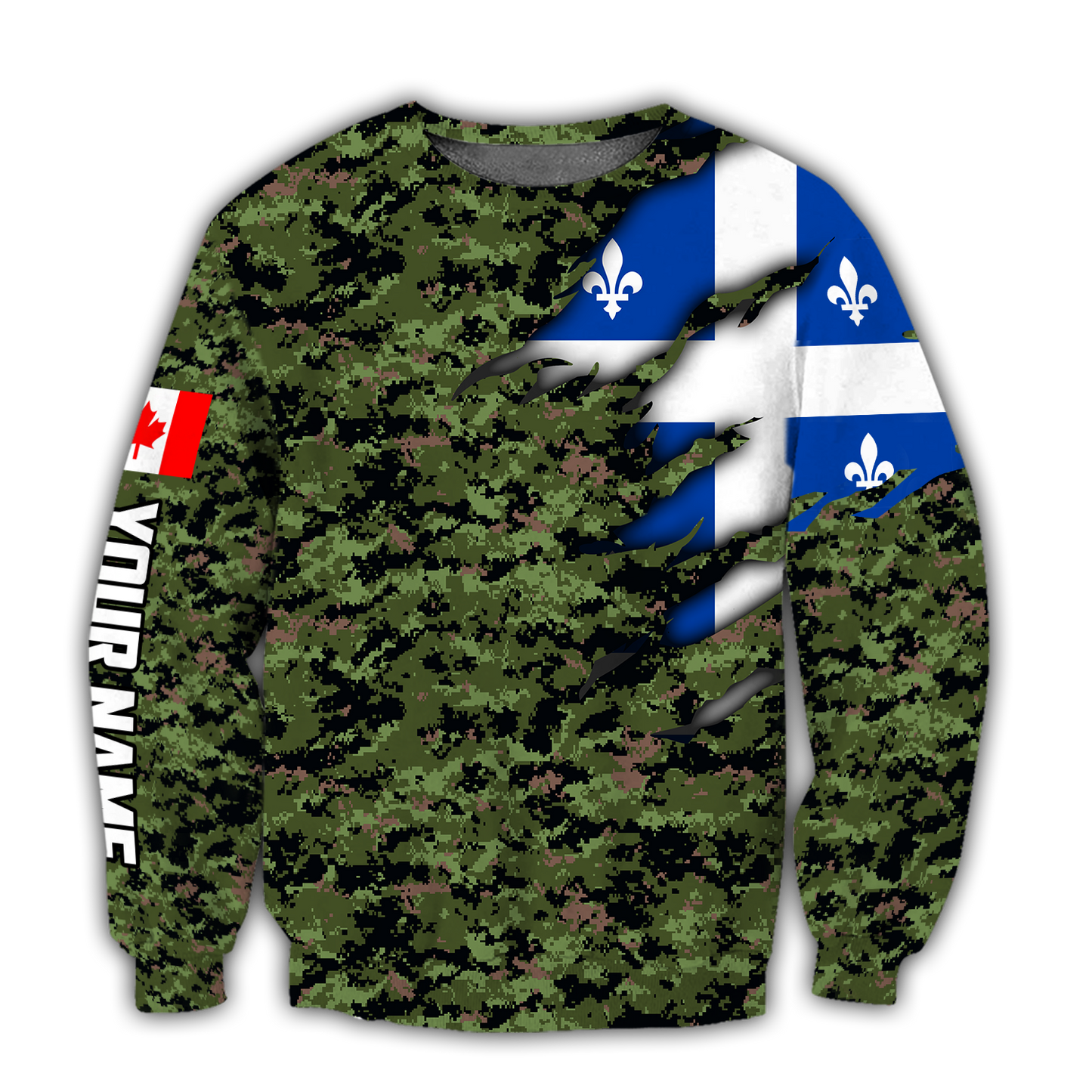 Custom Name XT Quebec 3D Printed Shirts NTN10042103