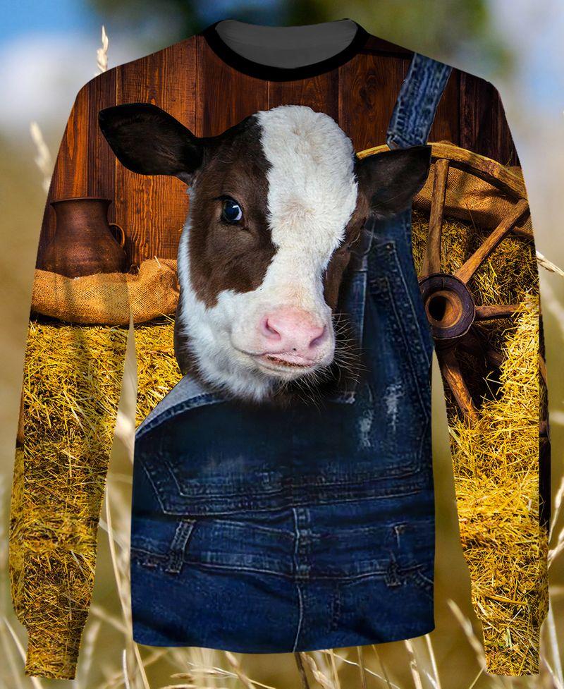 Premium Farmer Cow 3D All Over Printed Unisex Shirts