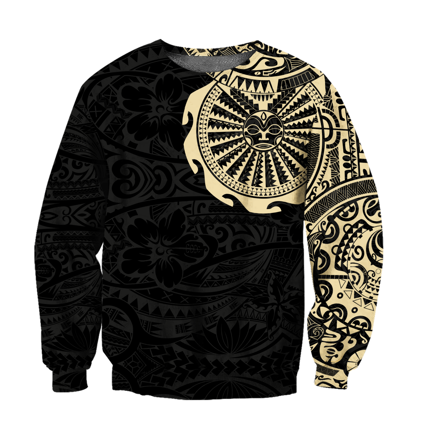 Amazing Polynesian Maori Tattoo Unisex Deluxe Hoodie ML