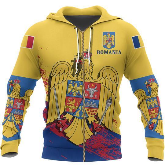 Romania Special Hoodie ZIPNNK-037-Apparel-NNK-Zipped Hoodie-S-Vibe Cosyβ’