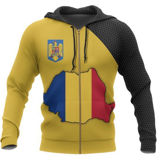 Romania Map Special Hoodie NNK-041-Apparel-NNK-Hoodie-S-Vibe Cosyβ’