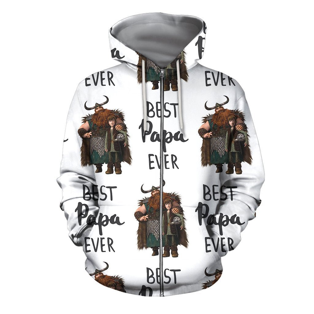 3D All Over Print Husband Dad Protector Hero Hoodie-Apparel-Khanh Arts-Zipped Hoodie-S-Vibe Cosy™