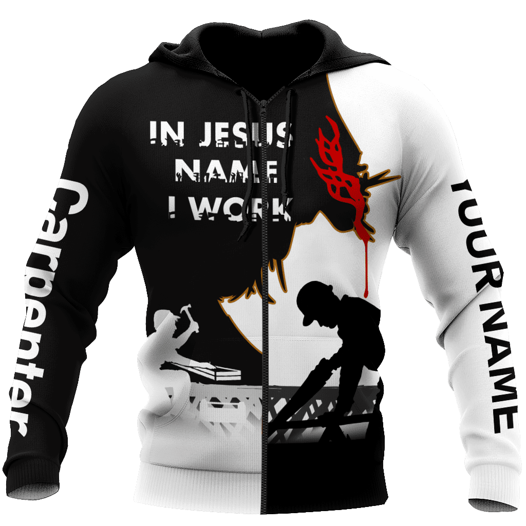 Premium In Jesus Name I Work 3D All Over Printed Unisex Shirts