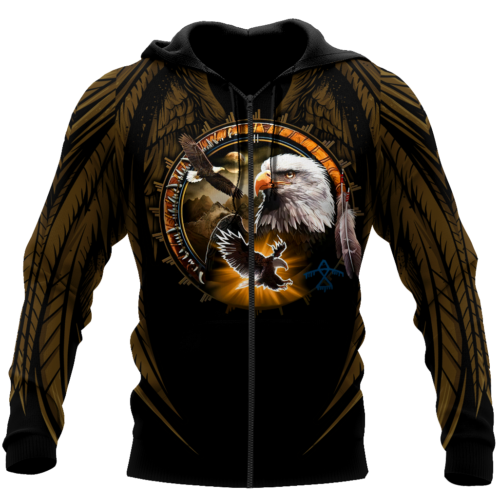 Eagle Native American 3D All Over Printed Unisex Shirts