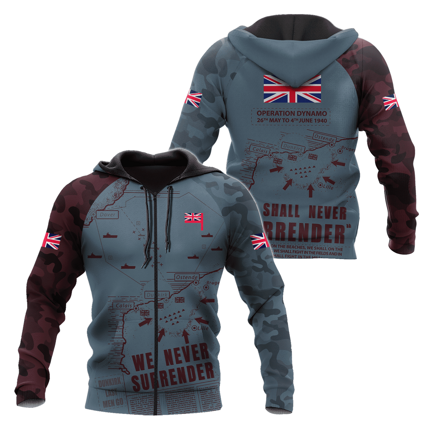 Remembrance Day Lest We Forget 3D All Over Printed Unisex Shirts