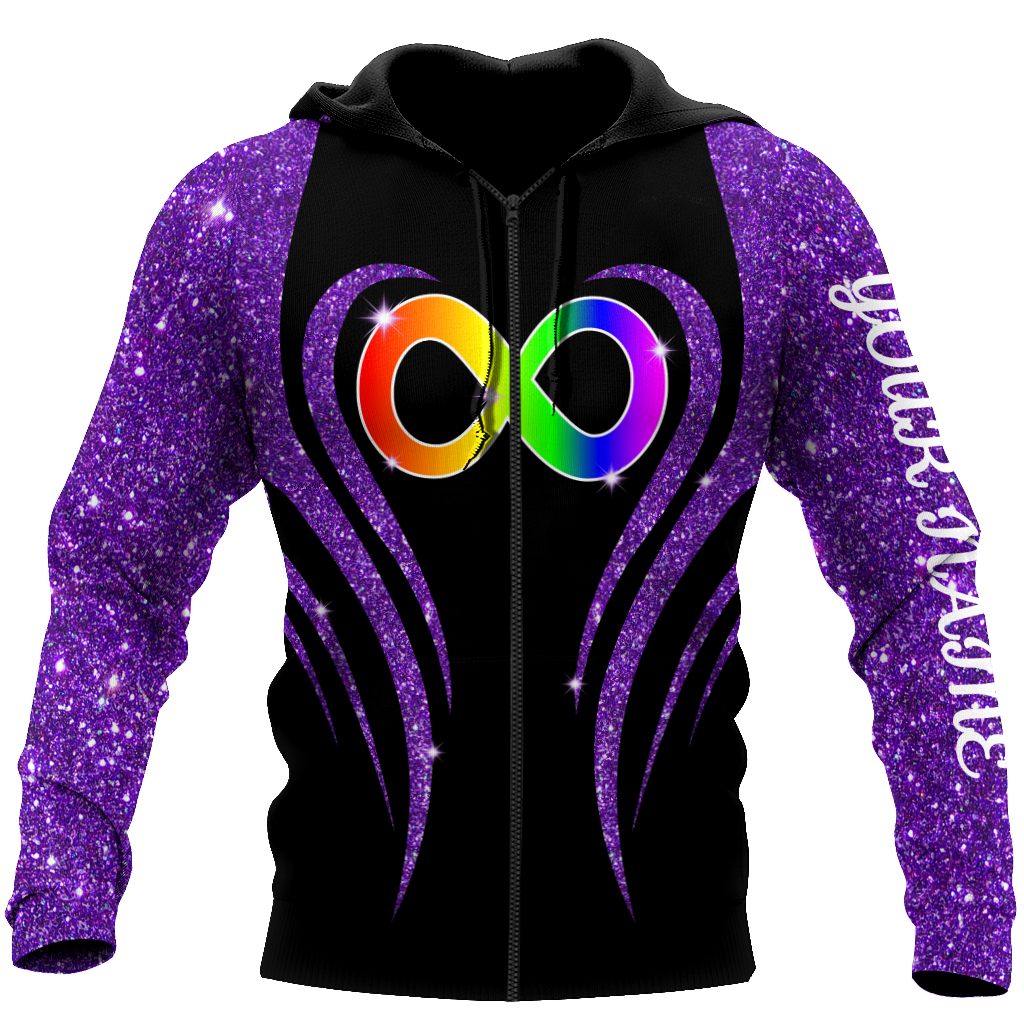 3D All Over Printed Autism Unisex Shirts Custom Name XT