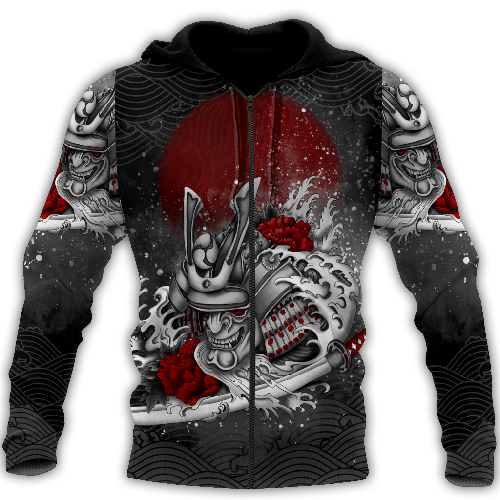 Premium 3D Printed Samurai Flower Shirts MEI
