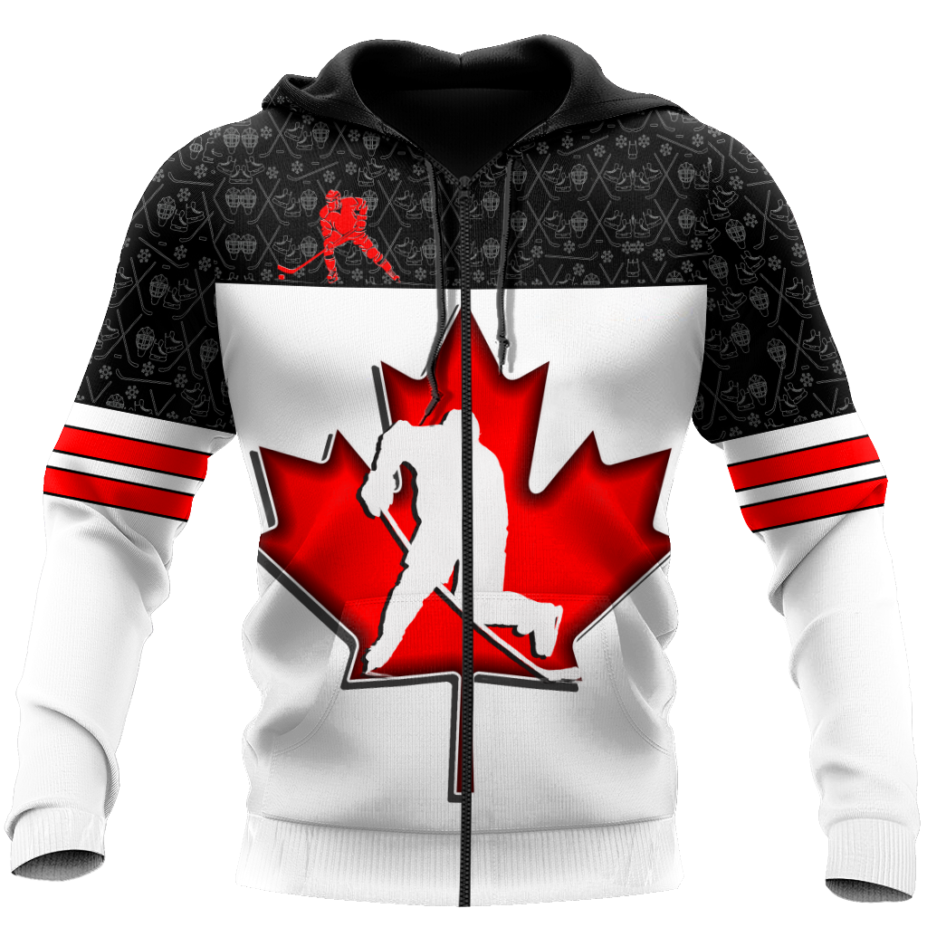 3D All Over Printed Hockey Canada Unisex Shirts Custom Name Custom number XT